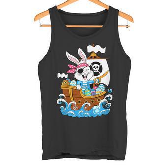 Enfant Bateau Pirate De Pâques Avec Lapin Capitaine Et Butin D'œufs De Pâques Débardeur e - Cadeauxyz