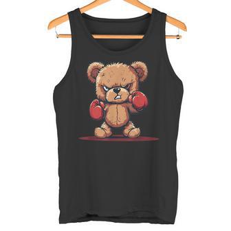 Ensemble Ours En Peluche En Colère Et Gants De Boxe Débardeur e - Cadeauxyz
