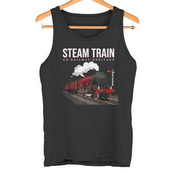 Entusiasta Detallada Del Tren Deapor Británico Historia Ferroviaria Del Reino Unido Camiseta sin mangas - Regaloses