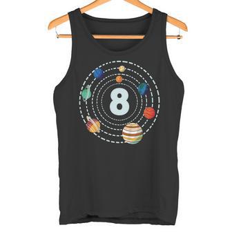 Espacio 8º Cumpleaños Planeta Número De Cumpleaños 8 Años Camiseta sin mangas - Regaloses