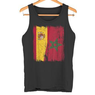 España Marruecos Media Bandera Española Marroquí Heritage Jersey Camiseta sin mangas - Regaloses
