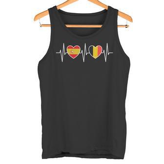 España Y Bélgica Banderas De Bélgica Camiseta sin mangas - Regaloses