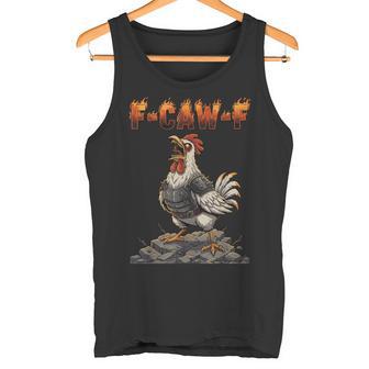 Fcawf Gallo Guerrero Divertido F-Caw-F Camiseta sin mangas - Regaloses