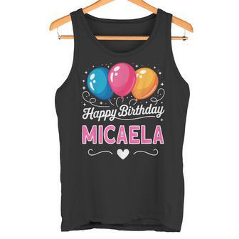 Feliz Cumpleaños Micaela Camiseta sin mangas - Regaloses