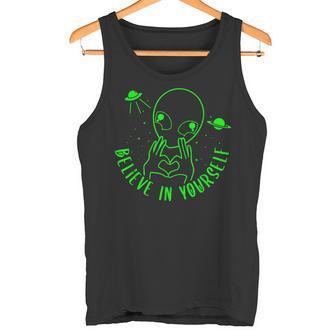 Fresco Alien Amigo Proclamando Amor Propio Divertido Alien Ovnis Camiseta sin mangas - Regaloses