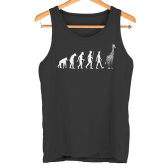 Graphique Amusant De L'évolution De La Girafeafari Animal Débardeur e - Cadeauxyz