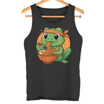 Grenouille Kawaii Mangeant Des Ramen Graphique Grenouille Japonaise Débardeur e - Cadeauxyz