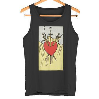 Heartbreakerwords Tarot Card Heart Menor Arcana Camiseta sin mangas - Regaloses