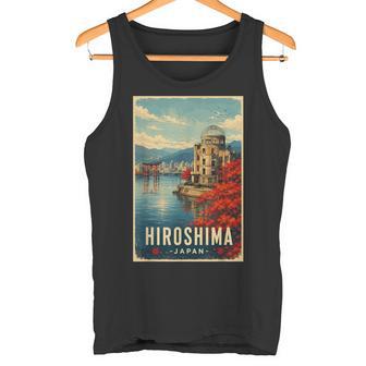 Hiroshima Japonoyage Japonais Paysage Urbainintage Débardeur e - Cadeauxyz