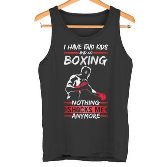 Hombre Boxer Fighter Gym Tengo Dos Niños Y Ir Entrenamiento De Boxeo In Mangas Camiseta sin mangas - Regaloses