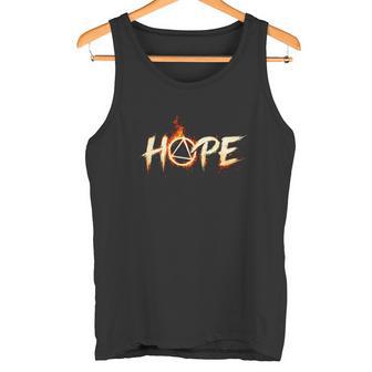 HOPE Fire 12 Step Recovery Sober Aa Na Sobriety T Shirt Name Tank Top | Seseable UK