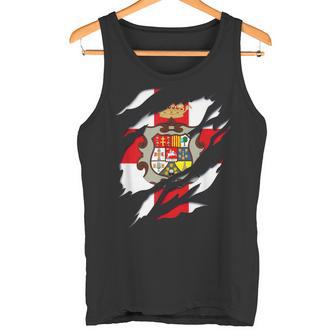 Huesca Provincia Bandera Y Escudo Aragón Efecto 3D Camiseta sin mangas - Regaloses