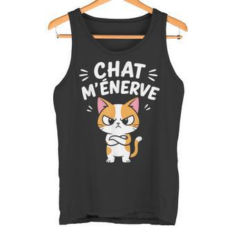Humour Colère Caractère Amoureux Des Chats Chat M'énerve Débardeur e - Cadeauxyz