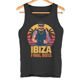 Ibiza Final Boss Meme Club Fiestaintage Camiseta sin mangas - Regaloses