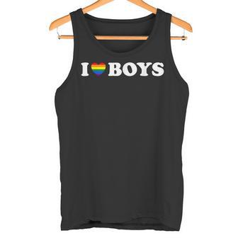 Ich Liebe Männer Love Boys Gay Pride Regenbogenchwulen Tank Top - Geschenkecke