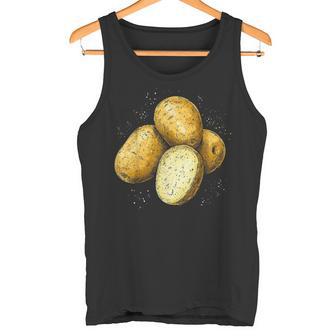 Illustration Motif Pomme De Terre Et Légumes Débardeur e - Cadeauxyz
