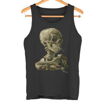 Illustration Tête De Mortan Gogh Avec Cigarette Débardeur e - Cadeauxyz
