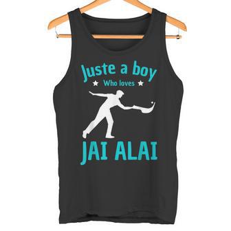 Jai Alai Jugador Chicos Fan Jai Alai Amante Cesta-Punta Bola Camiseta sin mangas - Regaloses