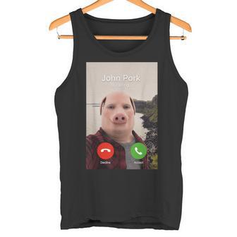 John Pork Chiama Divertente Brainrot Meme Imbarazzante Maiale Canotta - Novitaregali