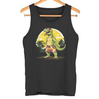 Joli Dinosaure Deacances Enhort Pour Les Fans De Plage Et D'été Débardeur e - Cadeauxyz
