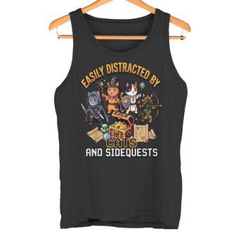 Katzen &Idequests Gamer Gaming Rollenspiel Fantasy Tank Top - Geschenkecke