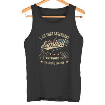 Kimball Shirt The Perfect Name Tank Top | Seseable UK