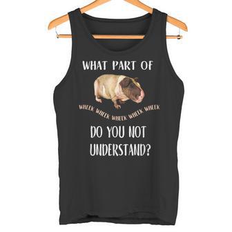 Kinny Pig ¿Qué Parte De Wheek No Entiende Camiseta sin mangas - Regaloses