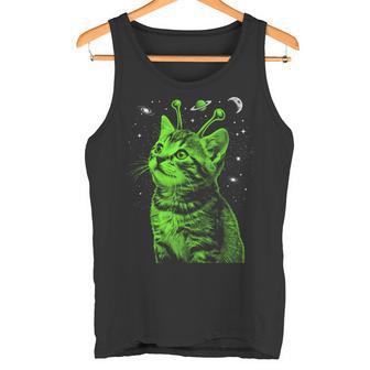 Kitten Y2k Alien Catpace Galaxy Universe Divertido De La Década De 2000 Camiseta sin mangas - Regaloses
