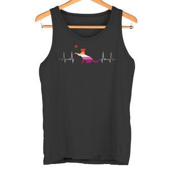 Latido Lesbiano Amor Gato Y Mariposa Orgullo Camiseta sin mangas - Regaloses