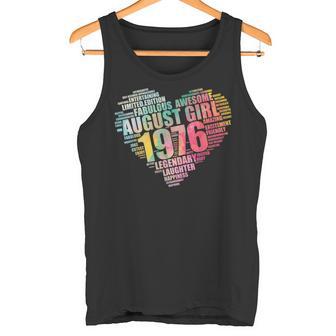 Legendaria Chica De Agosto 1976 Impresionante Fabuloso 50 Corazón Mamá Camiseta sin mangas - Regaloses