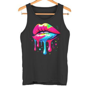 Lèvres Bouche À Baiser Costume Fête À Thème Années 90 80 Débardeur e - Cadeauxyz