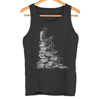 Libros Dibujo Gráfico Hombres Obras De Arte Libros Camiseta sin mangas - Regaloses