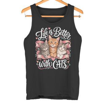 Life Is Better With Cats Laita È Migliore Con I Gatti Canotta - Novitaregali