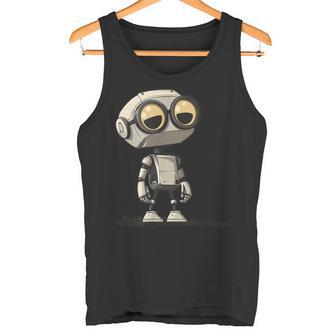 Lindo Niño Robot Con Gafas Para Robots Con Gafas Camiseta sin mangas - Regaloses