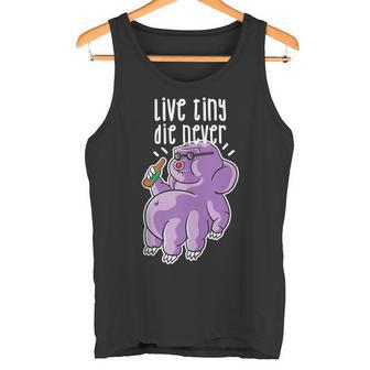 Live Tiny Die Never Cool Ciencia Divertida De Animales Tartígrados In Mangas Camiseta sin mangas - Regaloses
