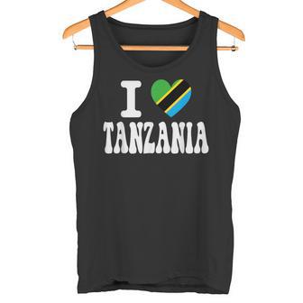I Love Tanzania Bandera De Corazón Recuerdo Retro Deiaje Camiseta sin mangas - Regaloses
