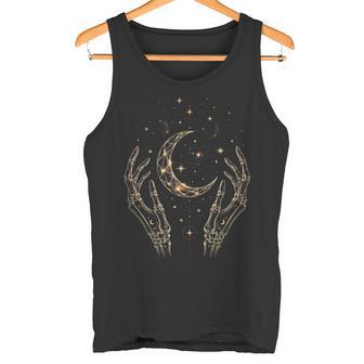 Luna Mística Con Manos Esqueléticas Estilo Góticointage In Mangas Camiseta sin mangas - Regaloses