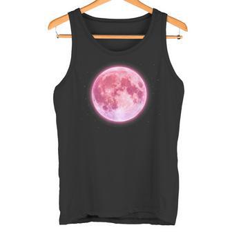 Luna Rosa Con Estrellas Diseño De Luna Llena De Fresa Con Estrellas Camiseta sin mangas - Regaloses