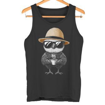 Lunettes Deoleil Motif Café Animal Hibou Amoureux Débardeur e - Cadeauxyz