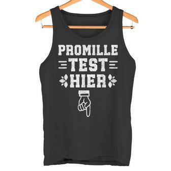 Malle Promille Test Bitte Blasen Lustig Mallorca Tank Top - Geschenkecke