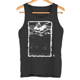 Mar Tormenta Deep Arte Kim Diaz Holm Tinta Horror Cthulhu Camiseta sin mangas - Regaloses