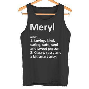 Meryl Definition Idea Divertida Para Regalo De Cumpleaños Camiseta sin mangas - Regaloses