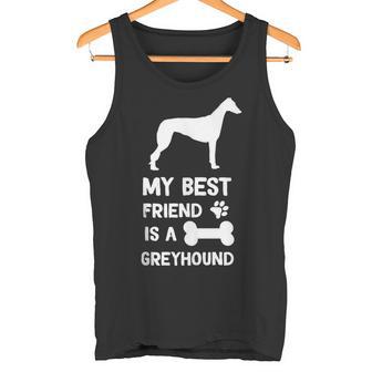 Mi Mejor Amigo Es Un Galgo Galgo Mamá Papá In Mangas Camiseta sin mangas - Regaloses