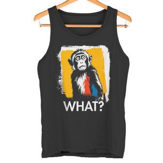 Mono ¿Qué Macaco Mono Meme Mono Divertido Dicho Animal In Mangas Camiseta sin mangas - Regaloses