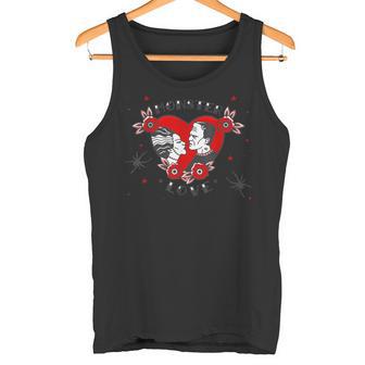 Monstruo Amor Rockabilly Frankensteinalentine Retro Tatuaje Camiseta sin mangas - Regaloses