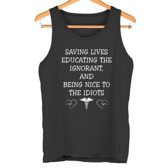 Being Nice To The Idiots Tank Top | Seseable UK