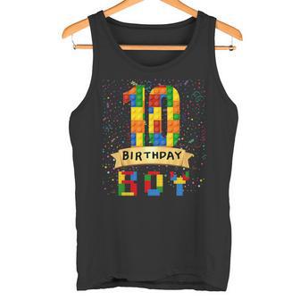 Niños 10 Cumpleaños Niño 10 Años Bloques De Construcción 10 Cumpleaños Niño Camiseta sin mangas - Regaloses
