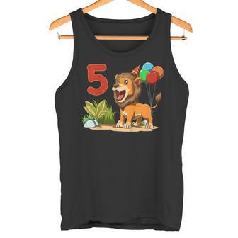 Niños 5 Cumpleaños León Regalo De Cinco Años Para Niños Y Niñas Camiseta sin mangas - Regaloses