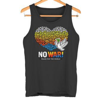 No Guerra Paz Antiguerra No Guerra Camiseta sin mangas - Regaloses