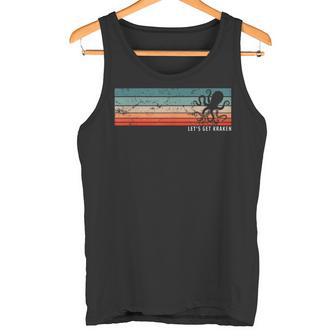 Octopusilhouette Krake intage Farben Retro Tank Top - Geschenkecke